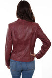 Scully MERLOT ZIP FRONT JACKET - Scully Leather