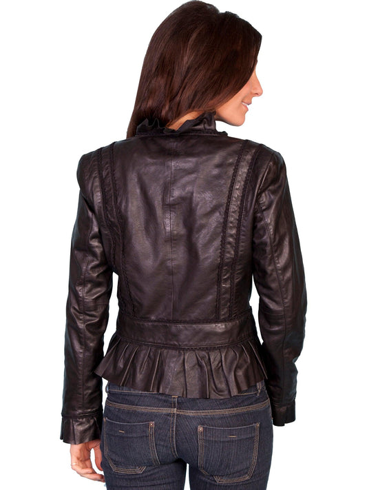 Scully Leather Black Lamb Ladies Womens Jacket - Flyclothing LLC