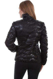 Scully Leather Black Ribbed Womens Jacket - Scully Leather
