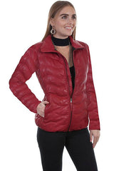 Scully RED LAMB RIBBED JACKET - Flyclothing LLC