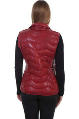 Scully Red Lamb Ribbed Vest - Scully Leather - Flyclothing LLC