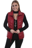 Scully Red Lamb Ribbed Vest - Scully Leather