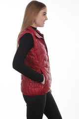 Scully RED LAMB RIBBED VEST - Flyclothing LLC