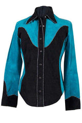 Scully Leather 100% Leather Taos Ladies Suede Shirt - Scully Leather - Flyclothing LLC