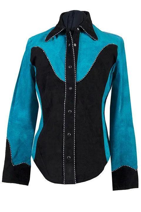Scully Leather 100% Leather Taos Ladies Suede Shirt - Scully Leather