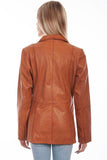 Scully COGNAC SOFT LAMB LADIES BLAZER - Scully Leather