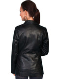 Scully Leather Black Lamb Womens Blazer - Scully Leather
