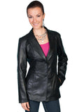 Scully Leather Black Lamb Womens Blazer - Scully Leather