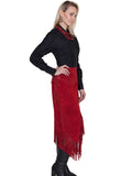 Scully RED BOAR SUEDE LADIES SKIRT - Scully Leather