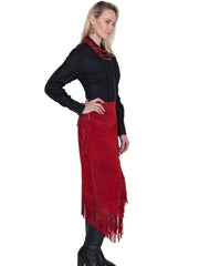 Scully RED BOAR SUEDE LADIES SKIRT - Flyclothing LLC