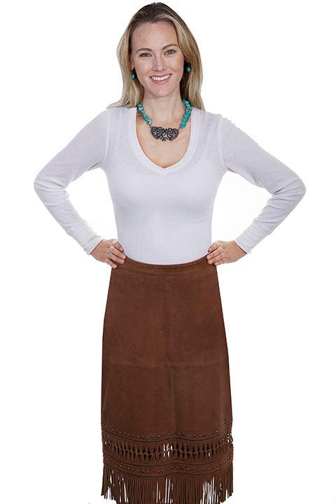Scully BROWN LADIES SKIRT - Flyclothing LLC
