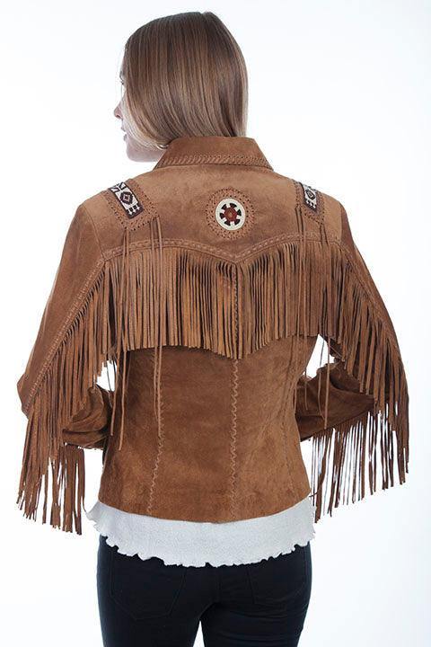 Scully BOURBON BOAR SUEDE BEADED/FRINGE JKT - Scully Leather