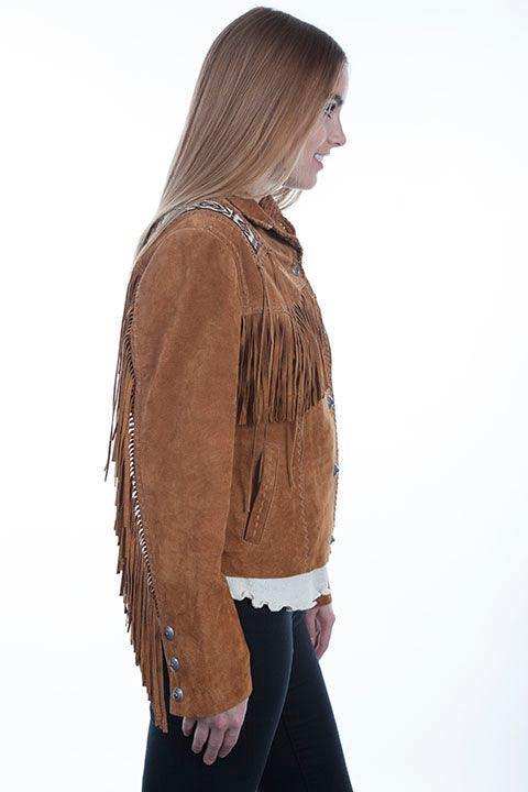 Scully BOURBON BOAR SUEDE BEADED/FRINGE JKT - Scully Leather - Flyclothing LLC