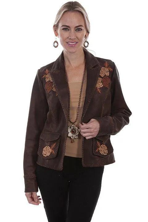 Scully OLD BROWN LADIES JACKET - Scully Leather