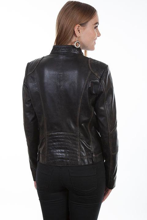 Scully Leather Black Zip Front Womens Jacket - Flyclothing LLC