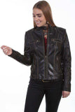 Scully Leather Black Zip Front Womens Jacket - Scully Leather
