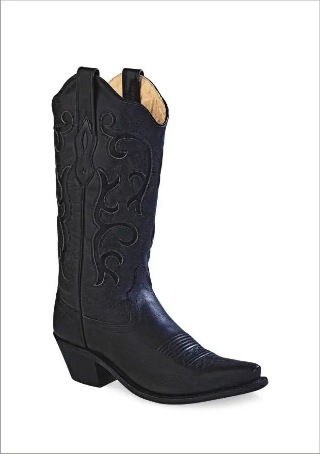 Old West Black Womens Snip Toe Fashion Wear Boots - Old West - Flyclothing LLC