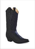 Old West Black Womens Snip Toe Fashion Wear Boots - Old West