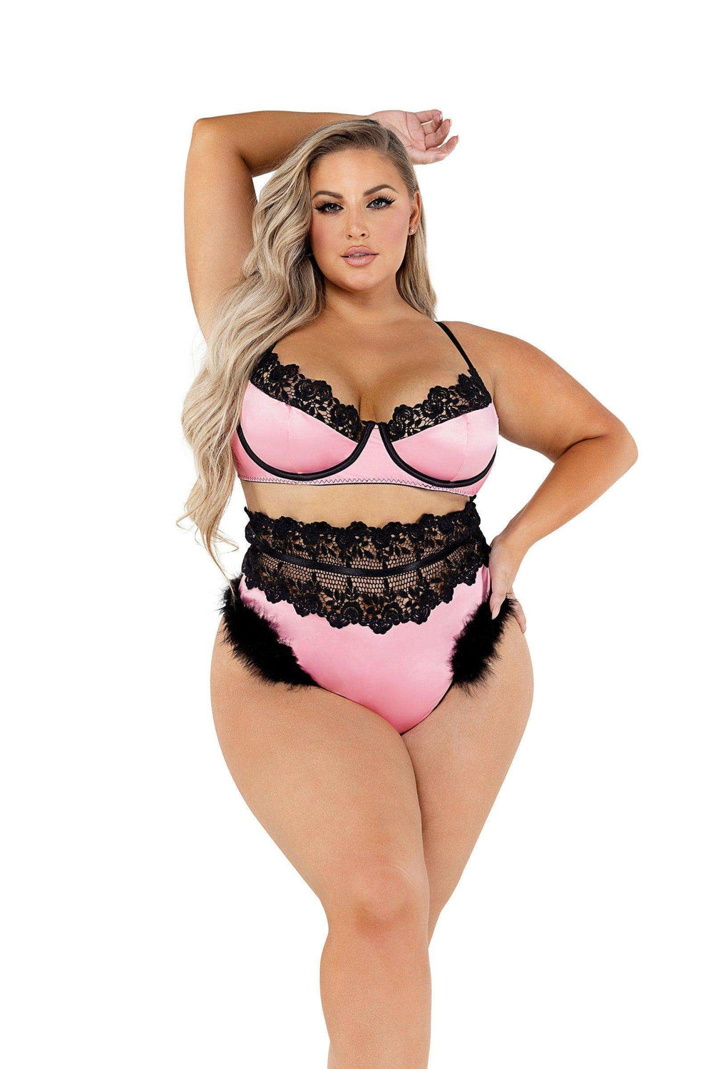 Roma Costume 2PC Embroidery & Satin Bralette Set - Roma Costume - Flyclothing LLC