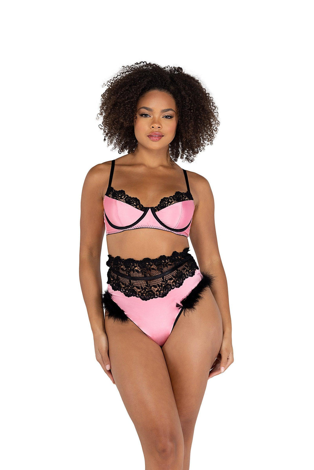 Roma Costume 2PC Embroidery & Satin Bralette Set - Roma Costume