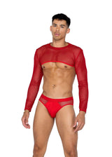 Roma Costume Mens X-Posed Crop Top - Roma Costume - Flyclothing LLC