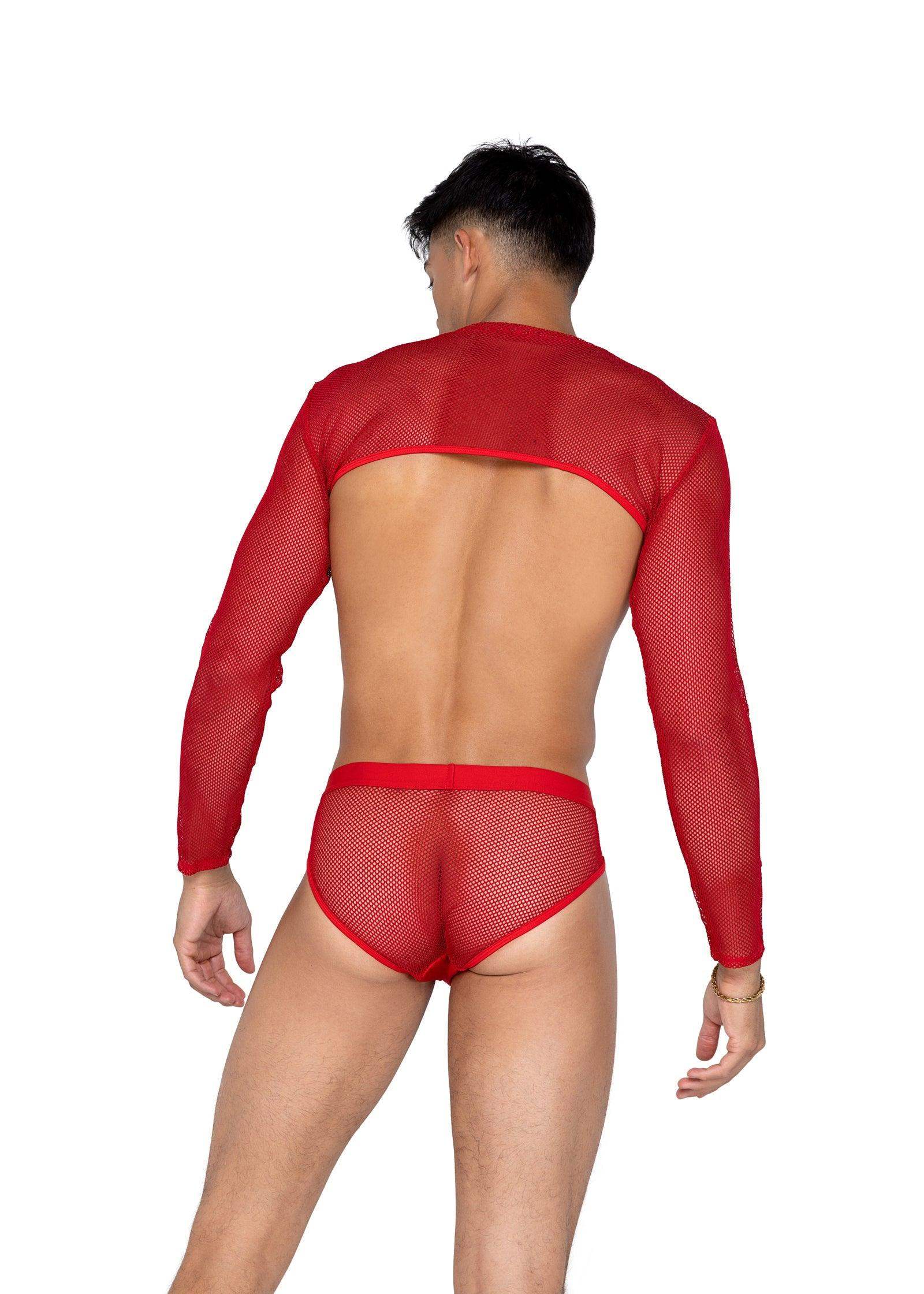 Roma Costume Mens X-Posed Crop Top - Roma Costume - Flyclothing LLC