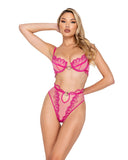 Roma Costume LI623 Bubblegum Heart 2-Piece Short Set - Roma Costume