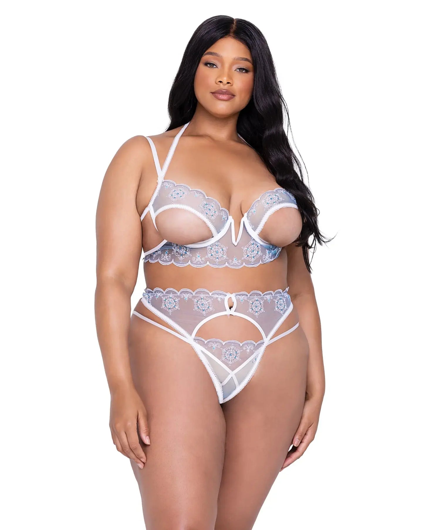 Roma Costume LI633 Snow Queen 3-Piece Garter Short Set - Roma Costume - Flyclothing LLC