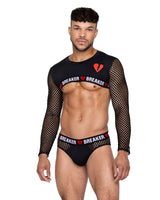 Roma Costume LI676 Heartbreaker Crop Top - Roma Costume - Flyclothing LLC