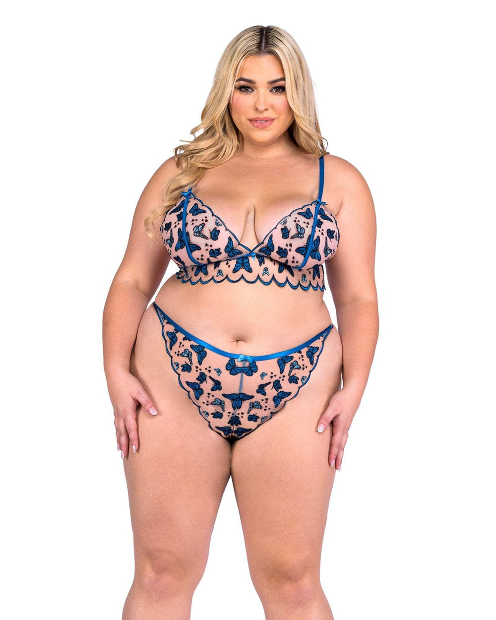 Roma Confidential Butterfly Beauty 2-Piece Bralette Set - Roma Costume - Flyclothing LLC