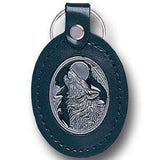 Leather Keychain - Wolf - Siskiyou Buckle