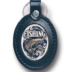 Leather Keychain - Fishing - Flyclothing LLC