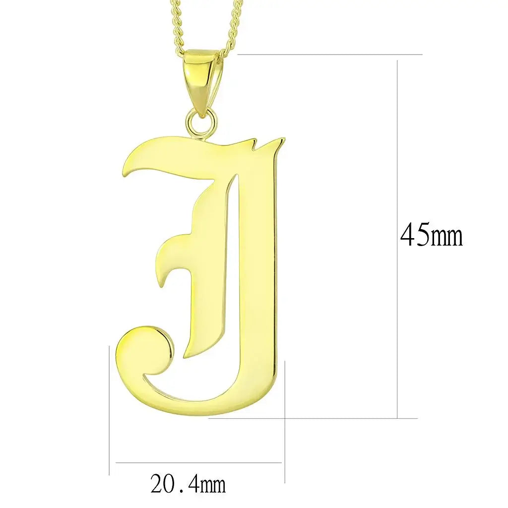 Alamode Gold Brass Chain Pendant with No Stone - Alamode - Flyclothing LLC