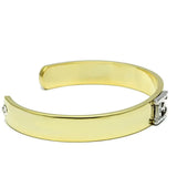Alamode Gold+Rhodium White Metal Bangle with Top Grade Crystal in Clear - Alamode - Flyclothing LLC