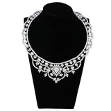 Alamode Rhodium Brass Jewelry Sets with AAA Grade CZ in Clear - Alamode - Flyclothing LLC