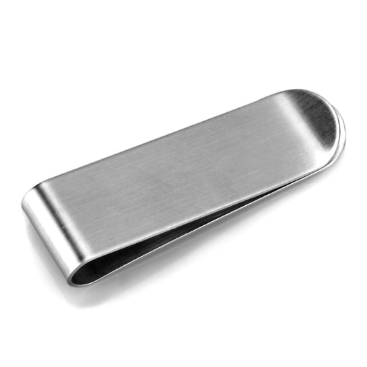 Alamode High polished (no plating) Stainless Steel Money clip with No Stone
