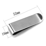 Alamode High polished (no plating) Stainless Steel Money clip with No Stone - Alamode