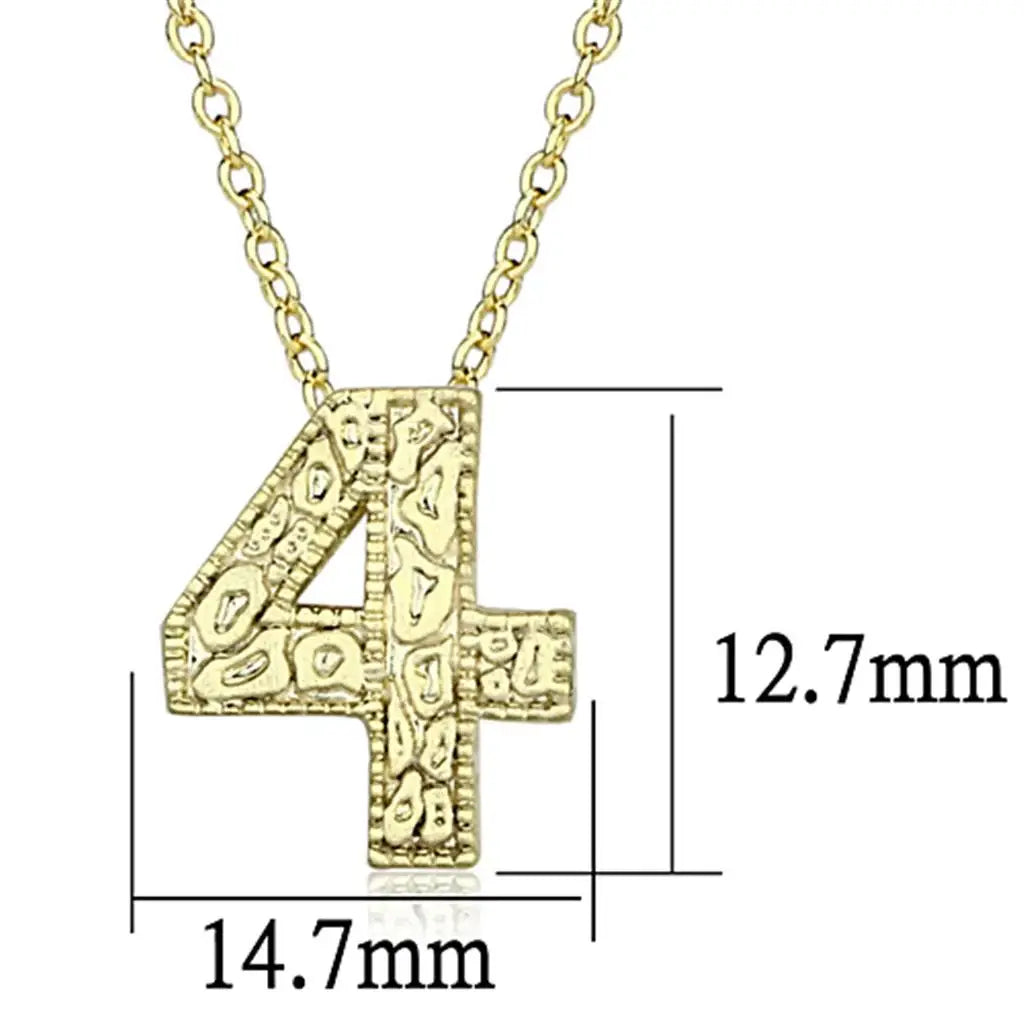 Alamode Flash Gold Brass Chain Pendant with Top Grade Crystal in Clear - Alamode - Flyclothing LLC