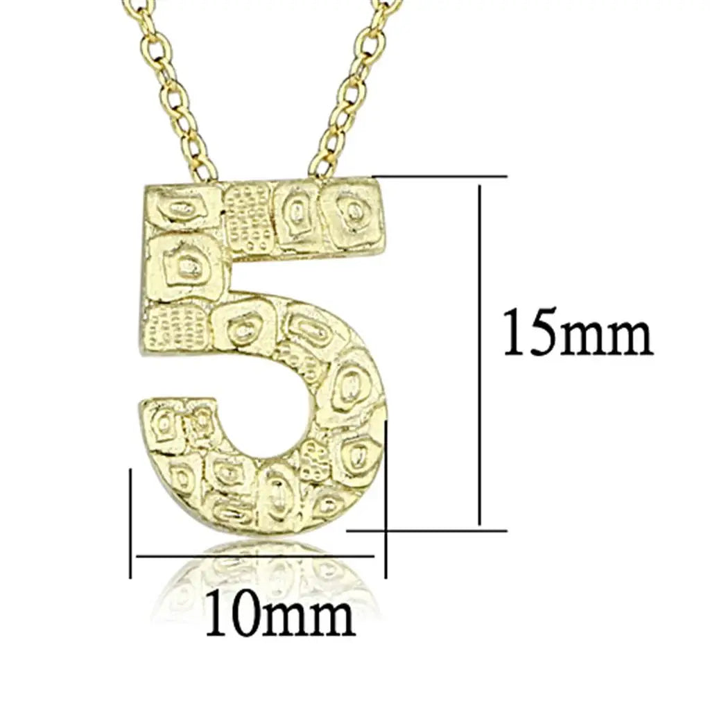 Alamode Flash Gold Brass Chain Pendant with Top Grade Crystal in Clear - Alamode - Flyclothing LLC