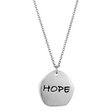 Alamode Rhodium+Brushed Brass Chain Pendant with Top Grade Crystal in Clear - Alamode - Flyclothing LLC