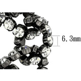 Alamode Ruthenium Brass Bracelet with Top Grade Crystal in Clear - Alamode - Flyclothing LLC