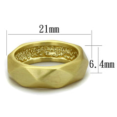 Alamode Gold & Brush Brass Ring with No Stone - Alamode