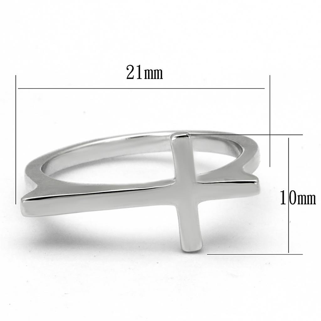 Alamode Rhodium Brass Ring with No Stone - Alamode