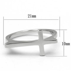 Alamode Rhodium Brass Ring with No Stone - Alamode