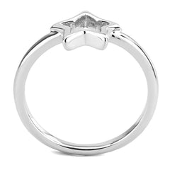 Alamode Rhodium Brass Ring with No Stone - Alamode