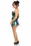 Daisy Corsets Lavish 2 PC Blue/Teal Holo Bustier & Skirt Set - Daisy Corsets