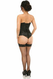 Daisy Corsets Lavish Black Satin Open Bust Underwire Underbust Corset - Daisy Corsets