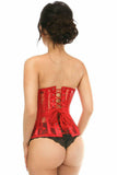 Daisy Corsets Lavish Red Sheer Lace Underwire Open Cup Underbust Corset - Daisy Corsets