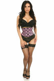 Daisy Corsets Lavish Floral Print Mini Cincher - Daisy Corsets