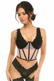 Daisy Corsets Lavish Lt Pink Mesh Open Cup Waist Cincher - Daisy Corsets